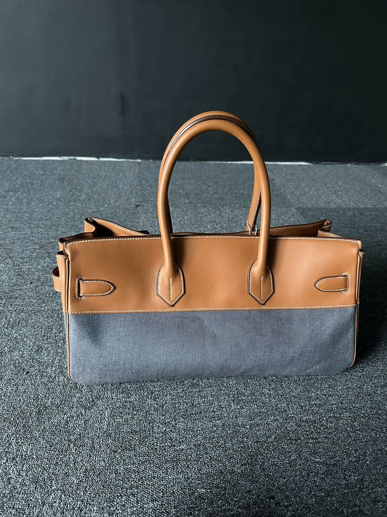 Hermes Birkin shoulder denim