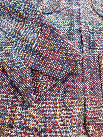 Chanel 17 Pink-Purple Gradient tweed Jacket