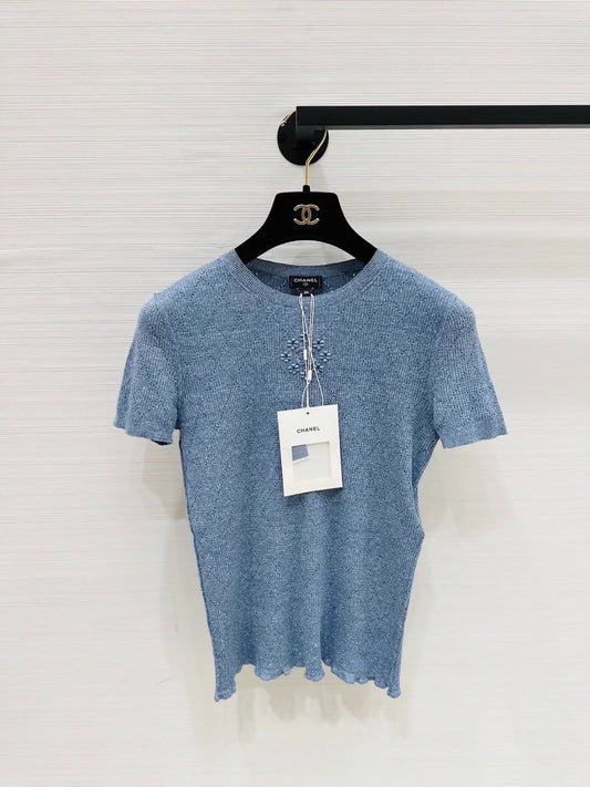 Chanel 26P blue top