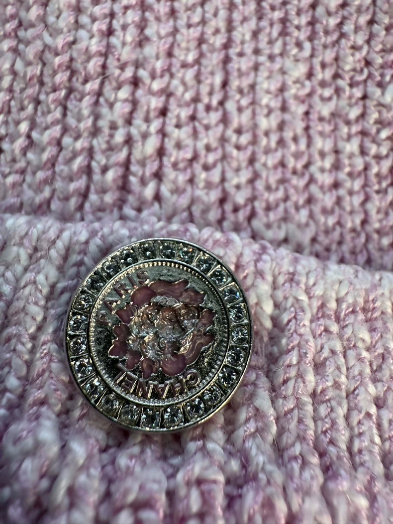 Chanel 24P pink cardigan
