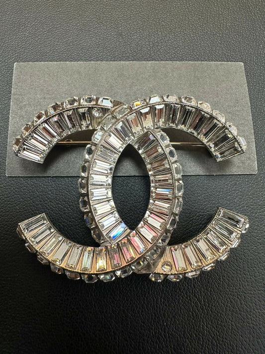 Chanel 2019 Rhinestone CC Brooch