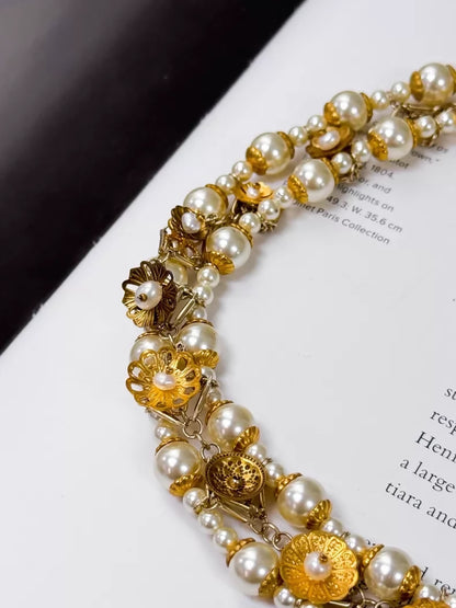 Chanel 18c Pearl Embroidered Choker