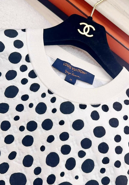 Louis Vuitton black dots top