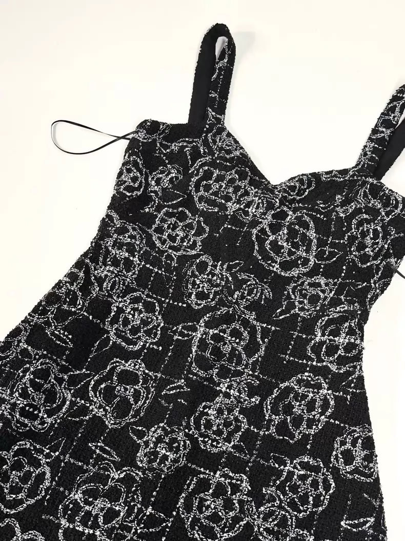 Chanel 22P Black and White Dress