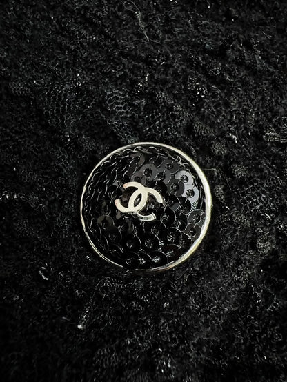 Chanel 21B Black Tweed Skirt