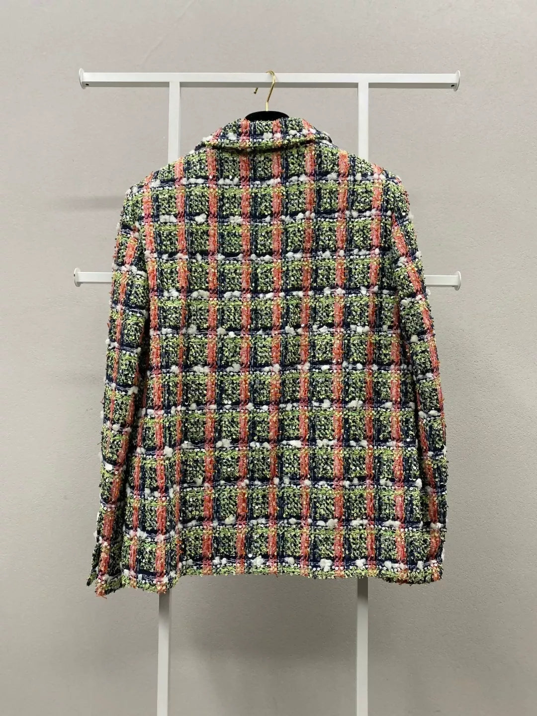 Chanel 20C Orange & Green tweed Jacket