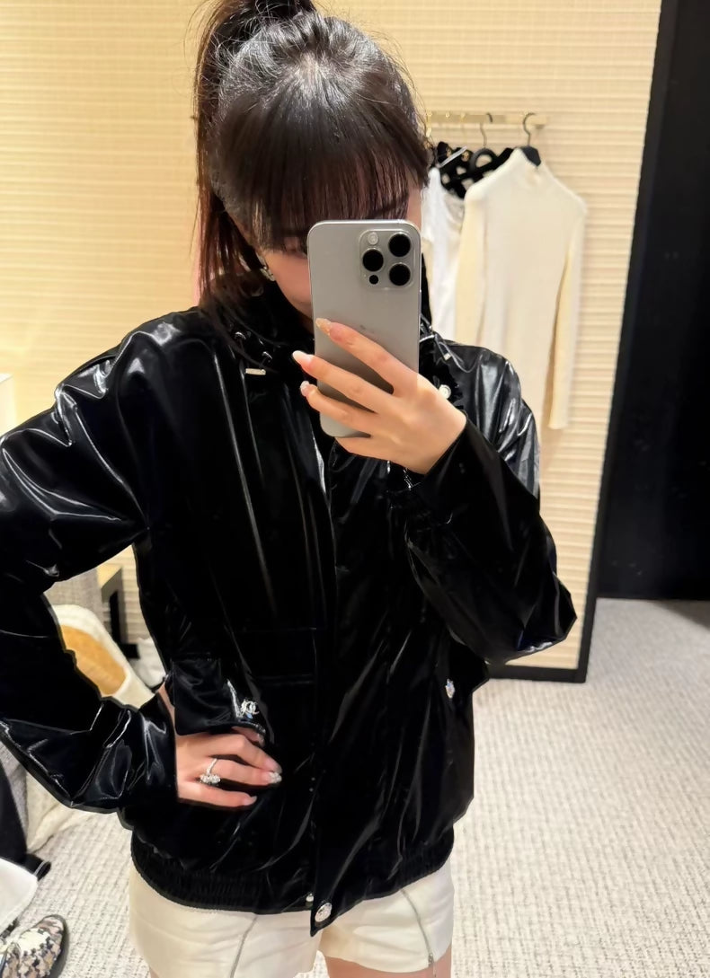 Chanel 24N Black leather Jacket
