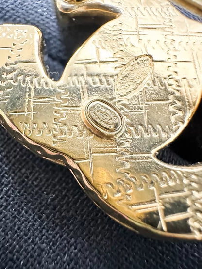 Chanel 24A Gold CC brooch