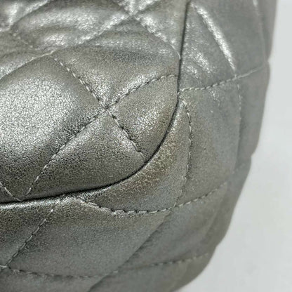 Chanel 2015-2016 Lambskin Quilted Seoul Metallic Small Backpack with Silver Hardware