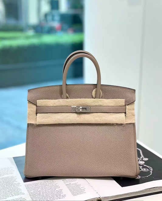 Hermes Birkin 25 Gris Asphalt Togo Leather Palladium Hardware