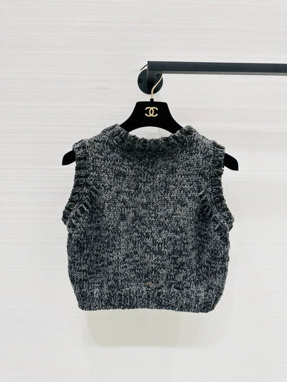 Chrome Hearts V-neck cashmere top