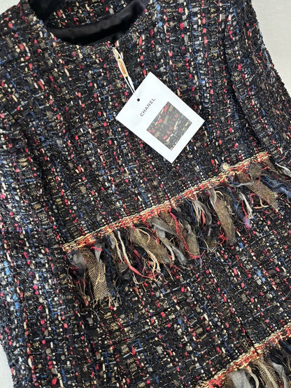 Chanel 17A Multicolour Tassel Tweed Jacket
