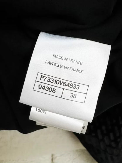 Chanel 22B black velvet & light blue jacket