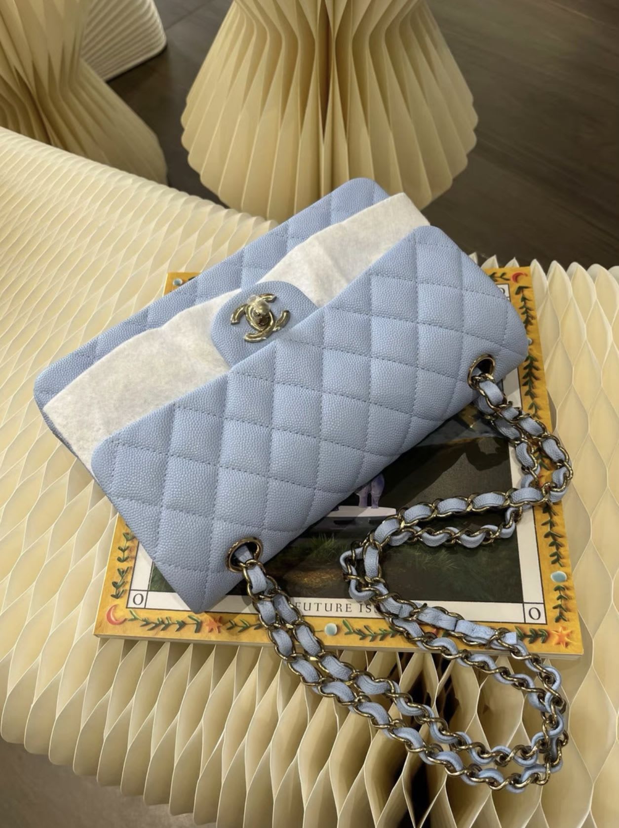 Chanel 23 light blue bag