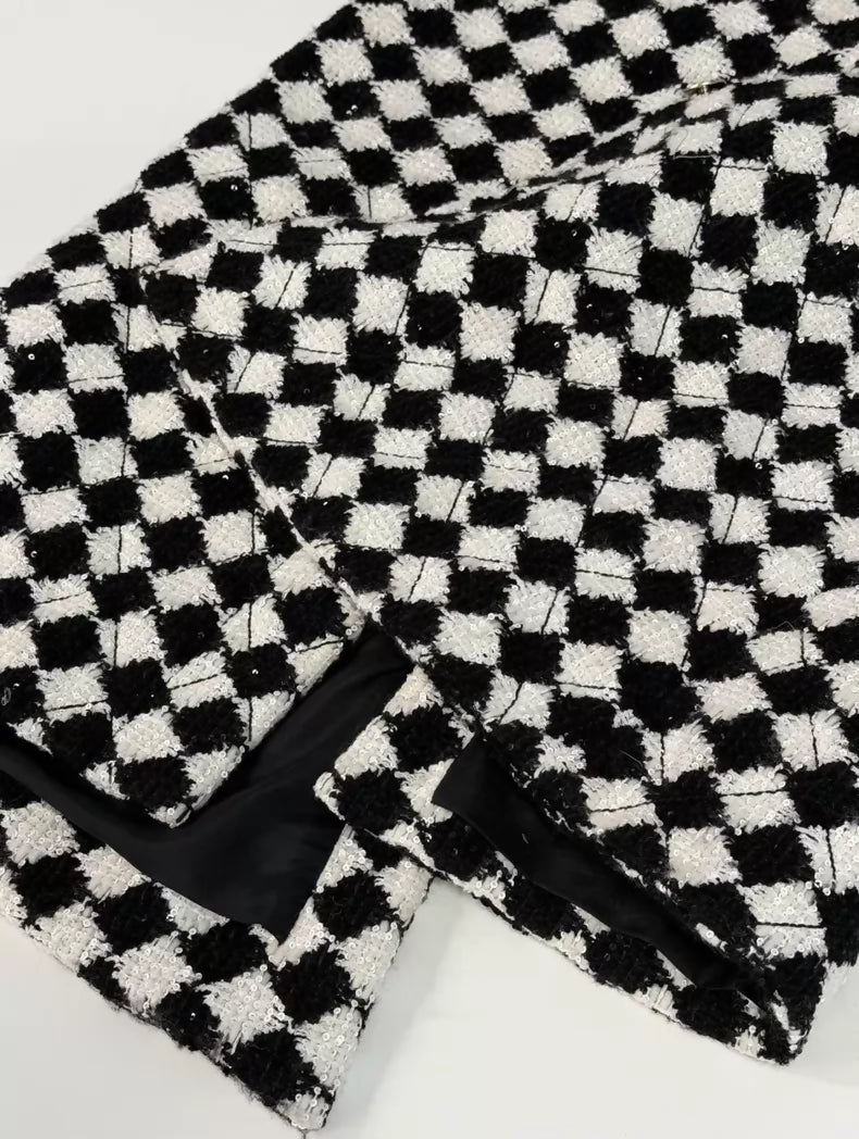 Chanel 21A black white Skirt