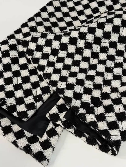 Chanel 21A black white Skirt