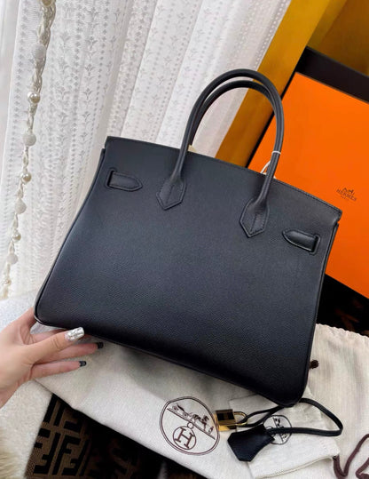 Hermès Birkin 30 Black Epsom Gold Hardware