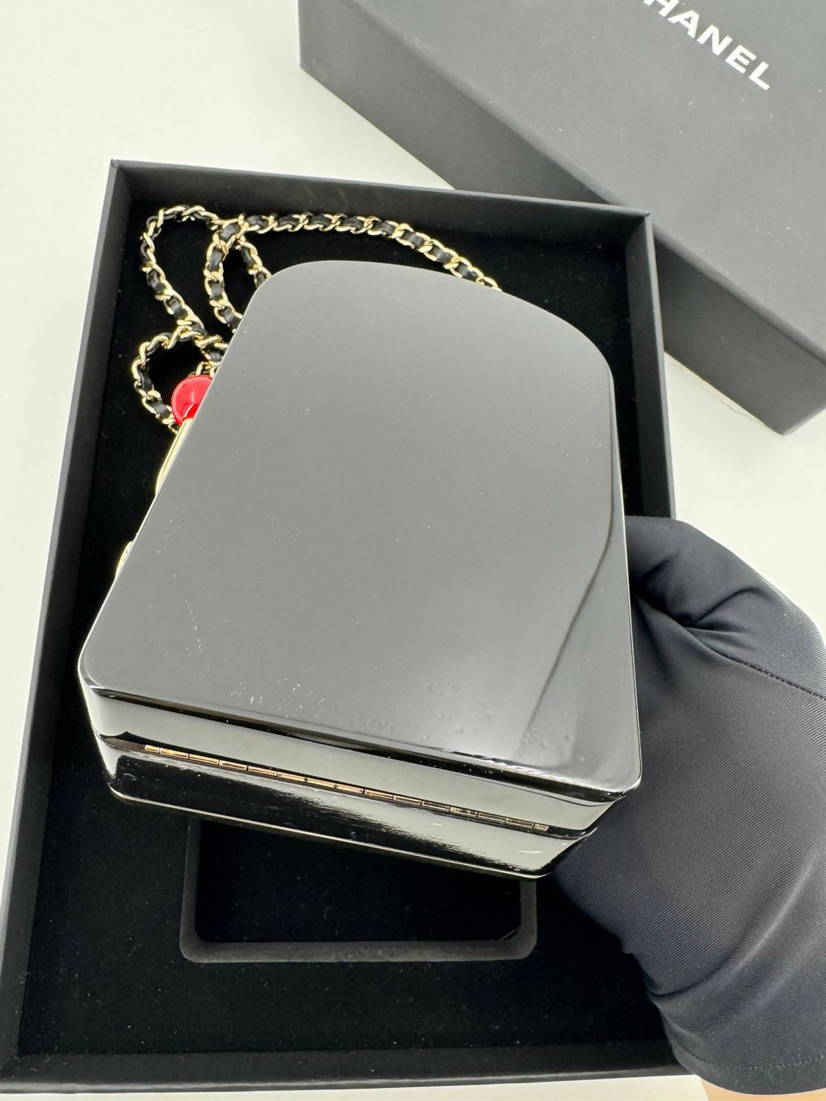 Chanel 2023 Plexiglass Resin and Rhinestone Multicoloured Slot Machine Minaudière Bag