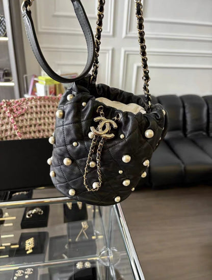 Chanel Bucket Pearl Bag SS21