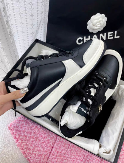 Chanel 23B new black sneakers