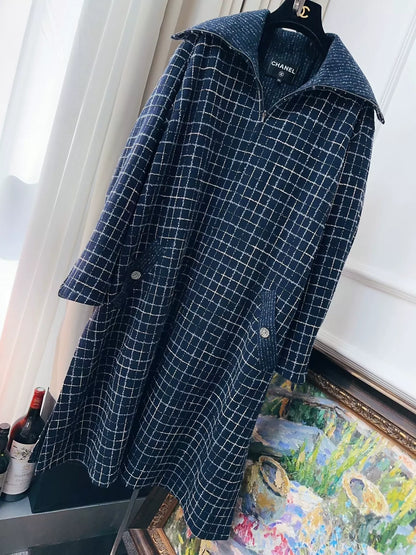 Chanel 22A blue long coat