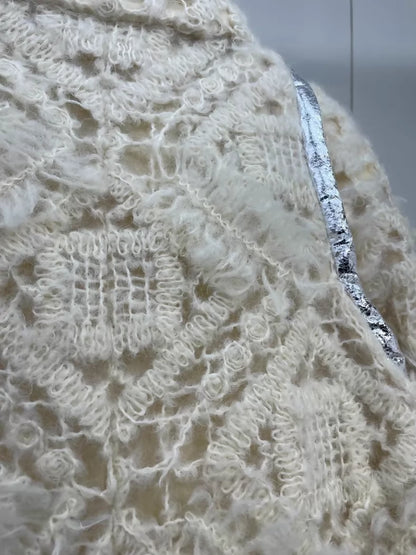 Chanel 17k beige tweed jacket
