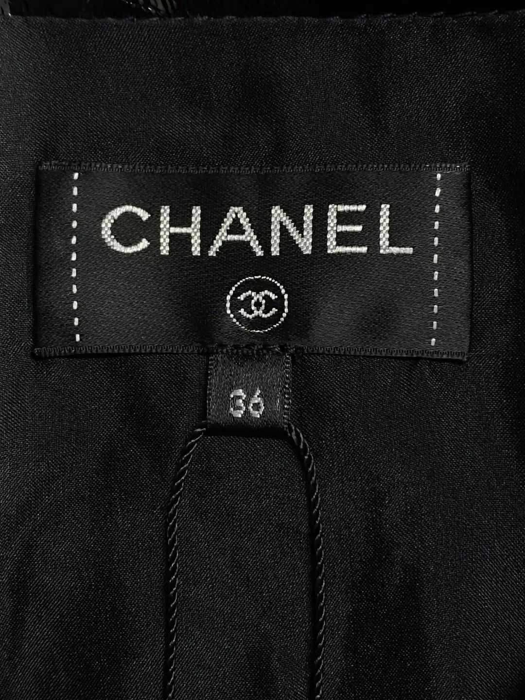 Chanel 16A patent leather black skirt