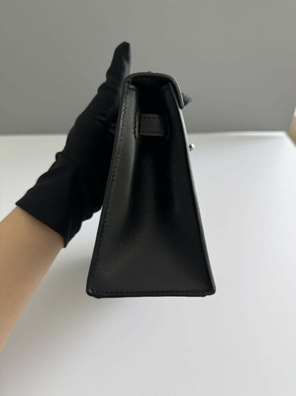 Hermes Vintage so black Kelly pochette