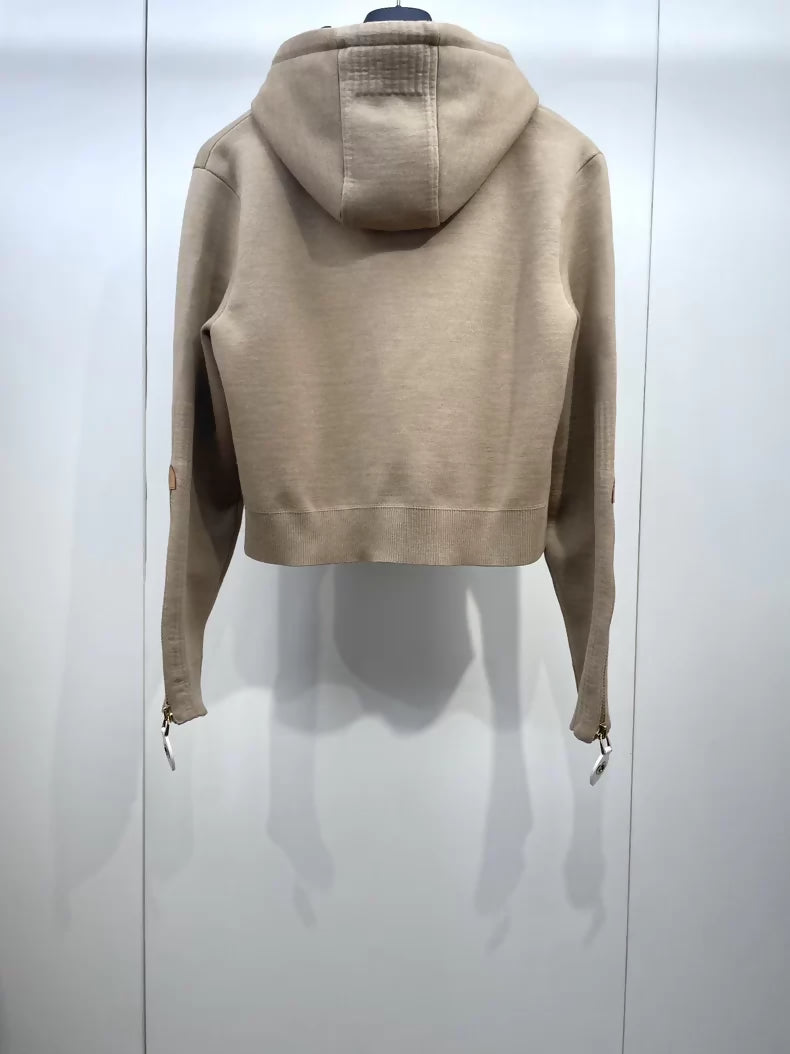 LV 23 Early Autumn Hooded Knit Sweatshirt