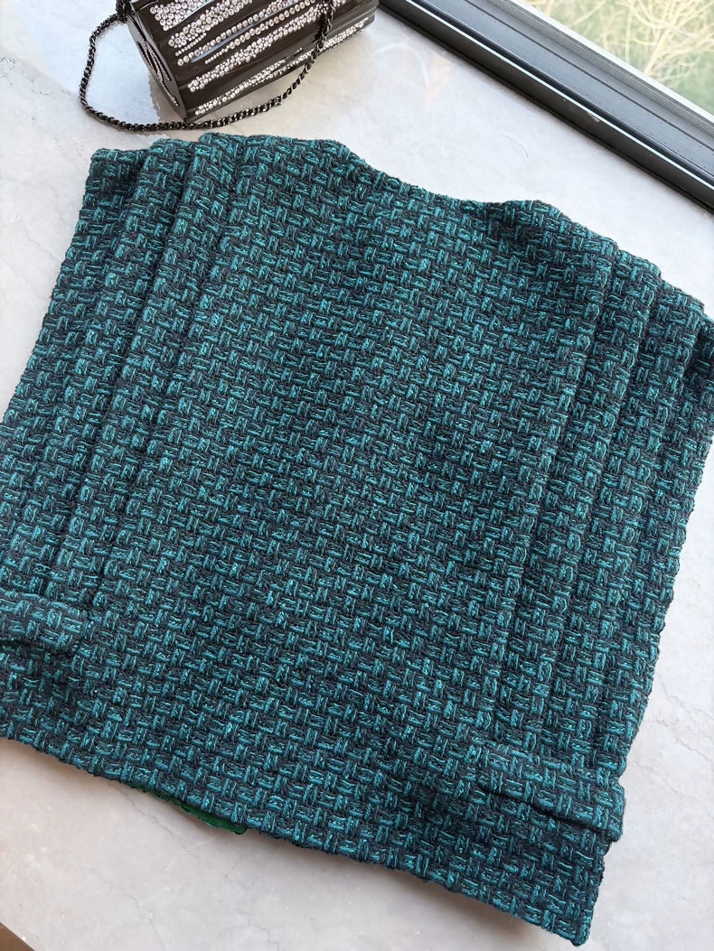 Chanel 24A green Tweed Vest