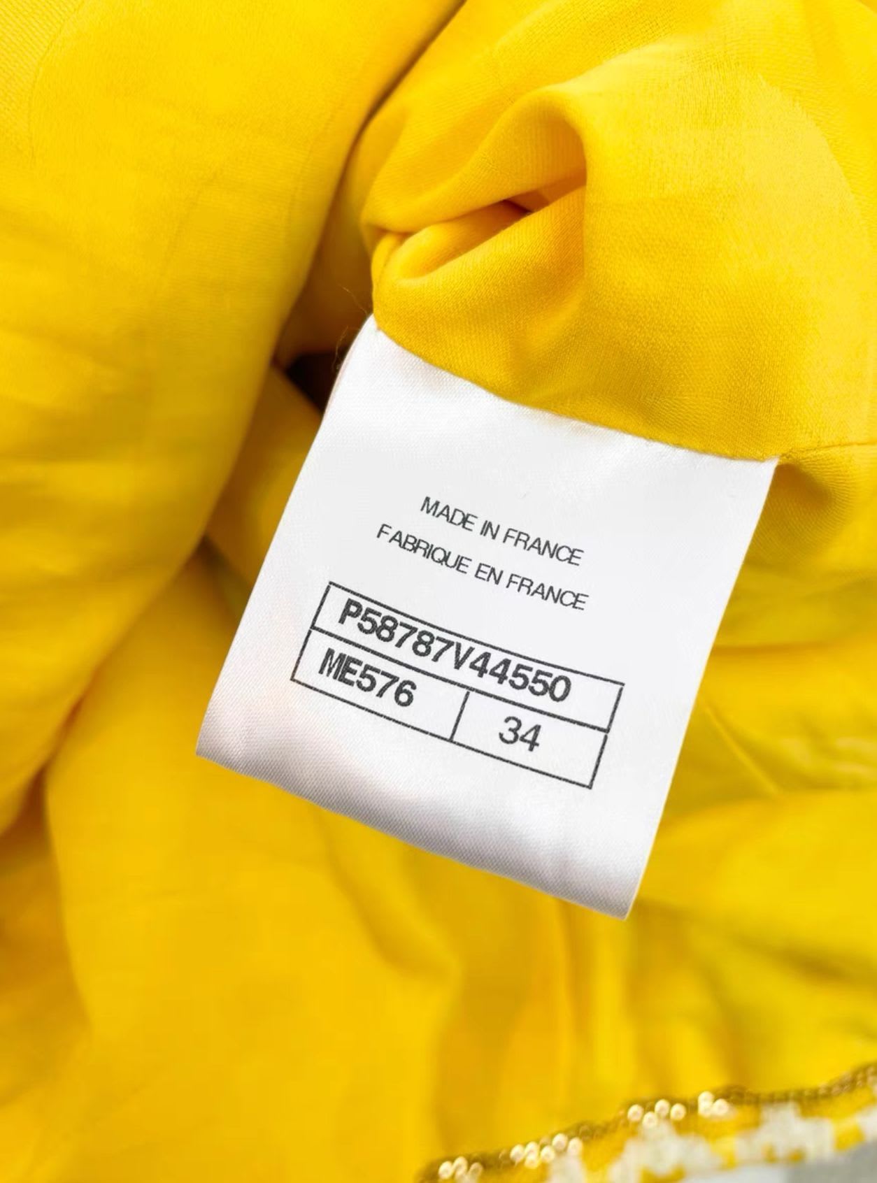 Chanel yellow woven coat – Wararni.com
