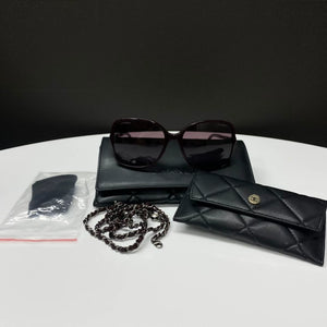 Chanel square-framed enamel rose letter