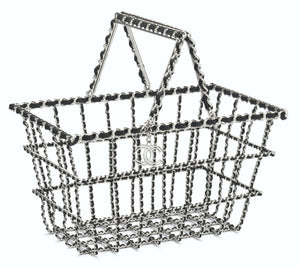 Chanel Black Calfskin and Silver Metal Basket Bag – Supermarket Showcase, Fall 2014