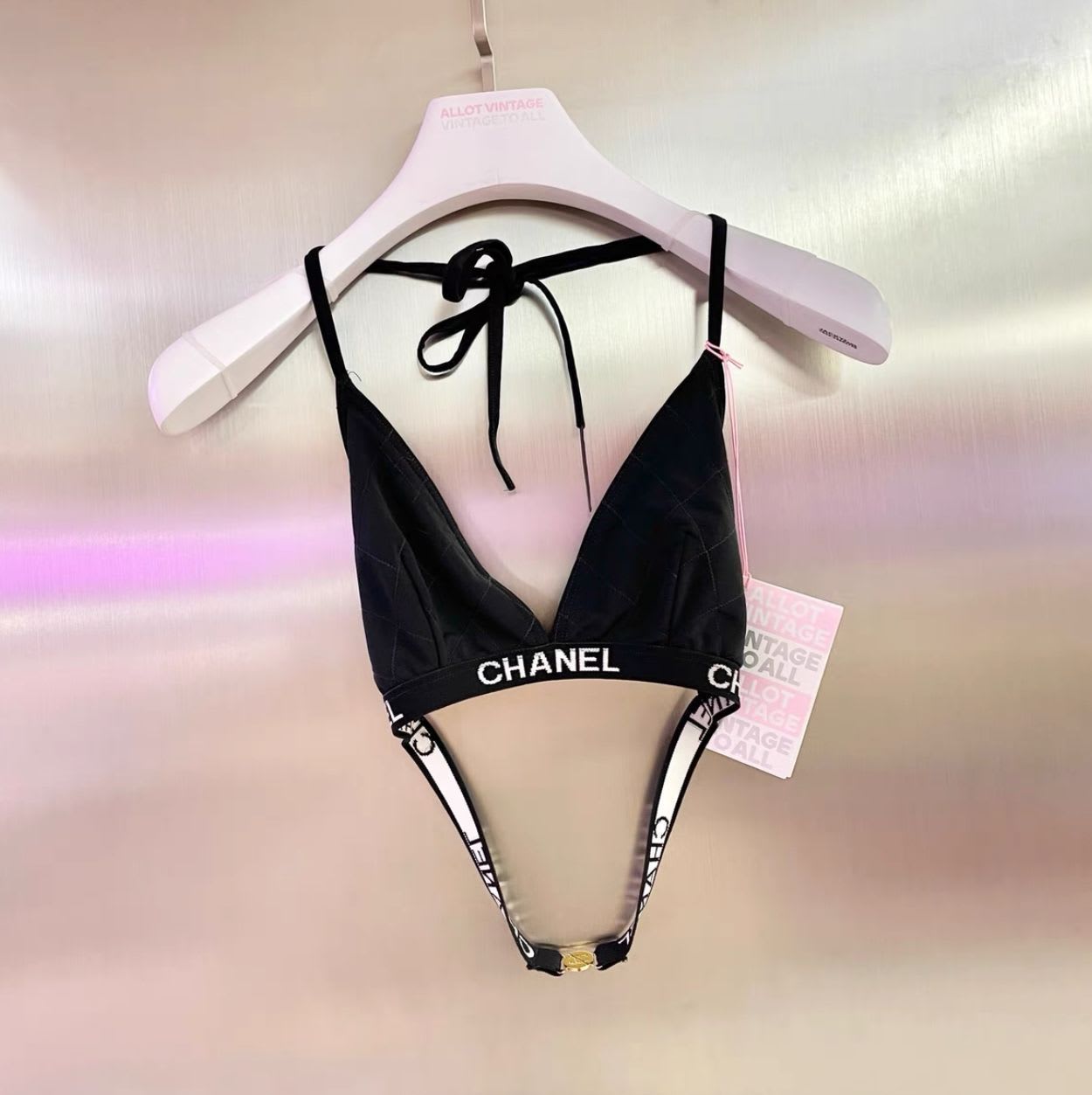 Vintage Chanel letter bikini