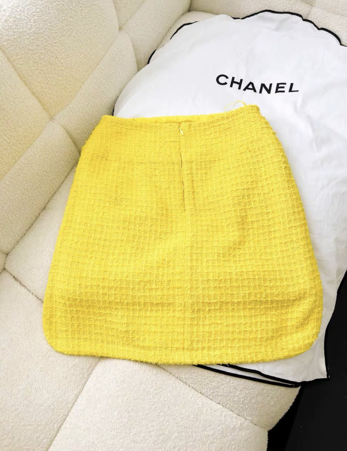 Chanel 22s yellow skirt