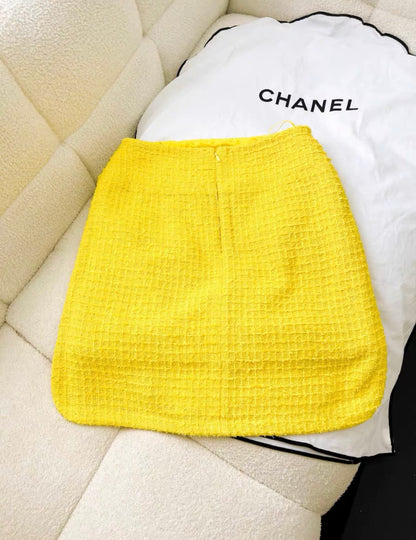 Chanel 22s yellow skirt