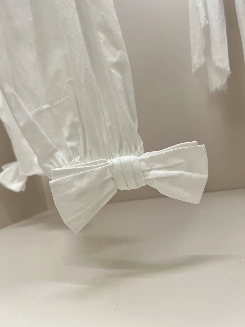 Chanel 23B bow shirt