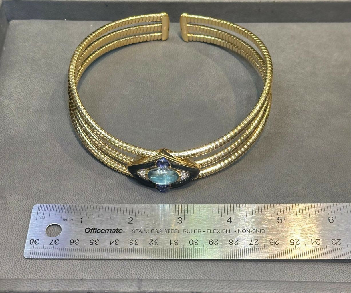 Iconic Marina B Aquamarine Choker Necklace