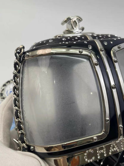 Chanel 2019 Black Gondola Minaudière Evening in the Mountain Clutch Bag