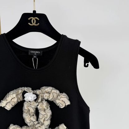 Chanel Métiers d'Art Collection Black Double C Vest