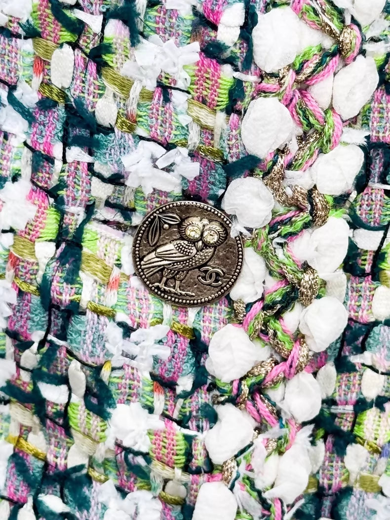 Chanel 18C mixed-color tweed jacket