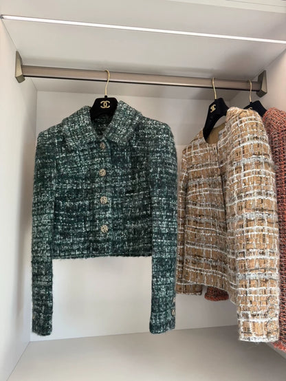 Chanel 18k Green tweed jacket