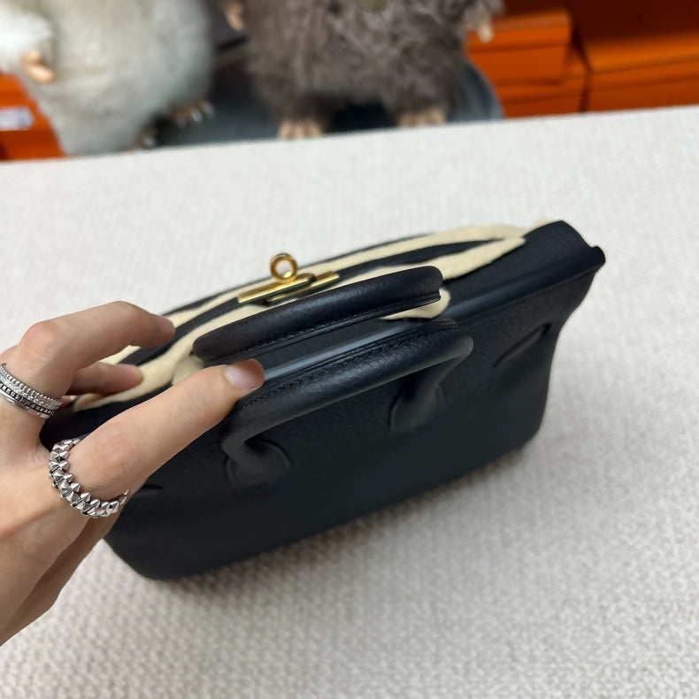 Hermès Birkin 25 Black Togo Leather Gold Hardware
