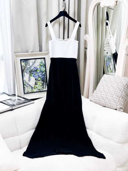 Chanel 25P black and white jumpsuit