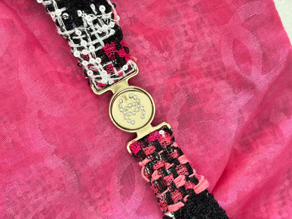 Chanel 22M Pink Check Dress