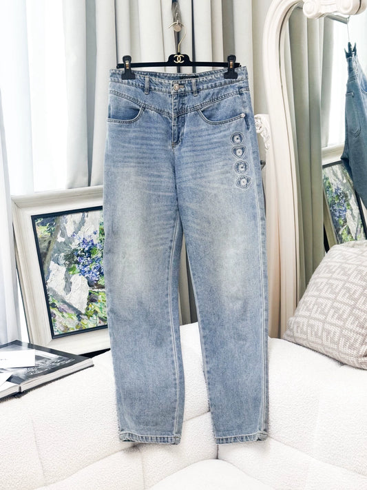 Chanel 25M light blue jeans