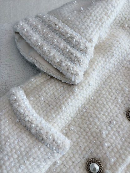 Chanel 18A Off-white Tweed Jacket