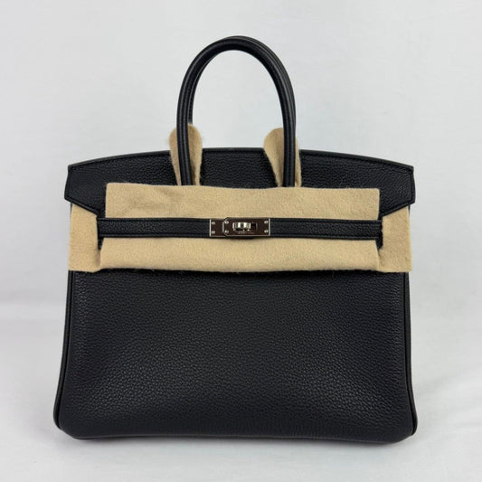 Hermes Birkin 25 Black Togo Palladium hardware