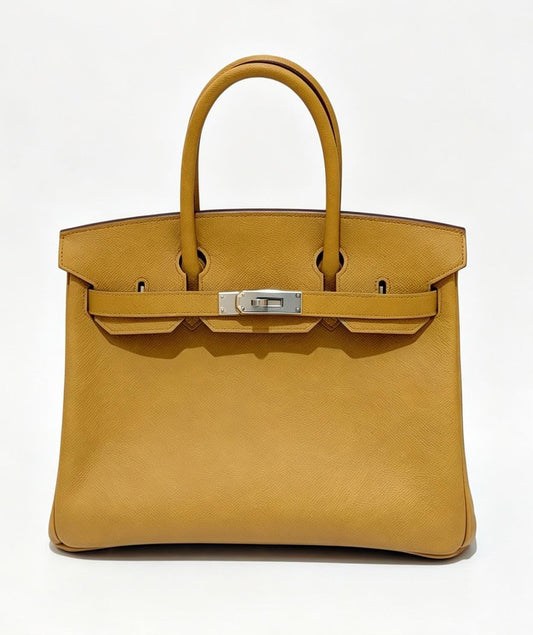 Hermes Birkin 30 Sesame Epsom Palladium hardware