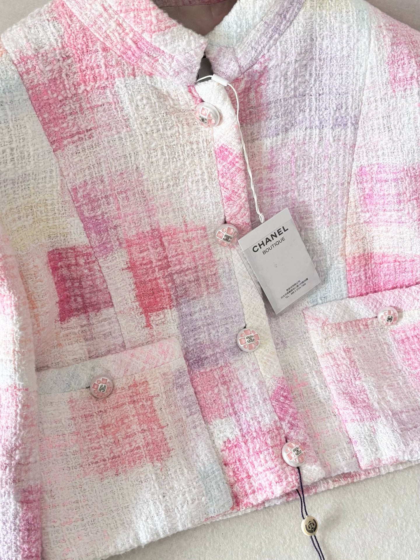 Chanel 23S Pastel Tweed Jacket